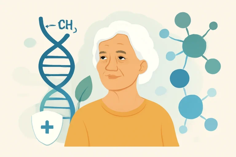 Editorial image for article about methylation and healthy aging and methylation education